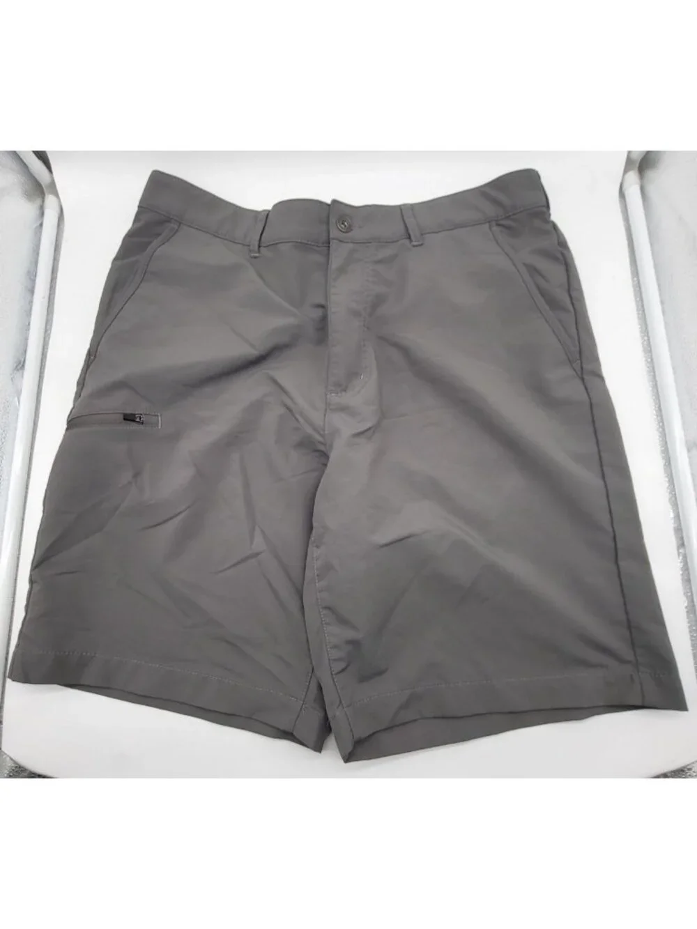Gerry Men's SZ 34 Gray Tech Shorts Hiking Outdoor Athleisure Zip Pockets - Picture 9 of 10